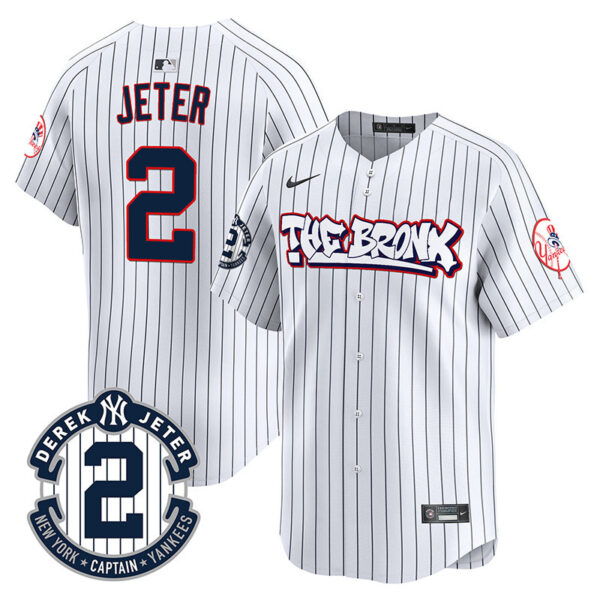 Men's New York Yankees The Bronx Graffiti Vapor Premier Limited Jersey V2 - All Stitched - Image 12