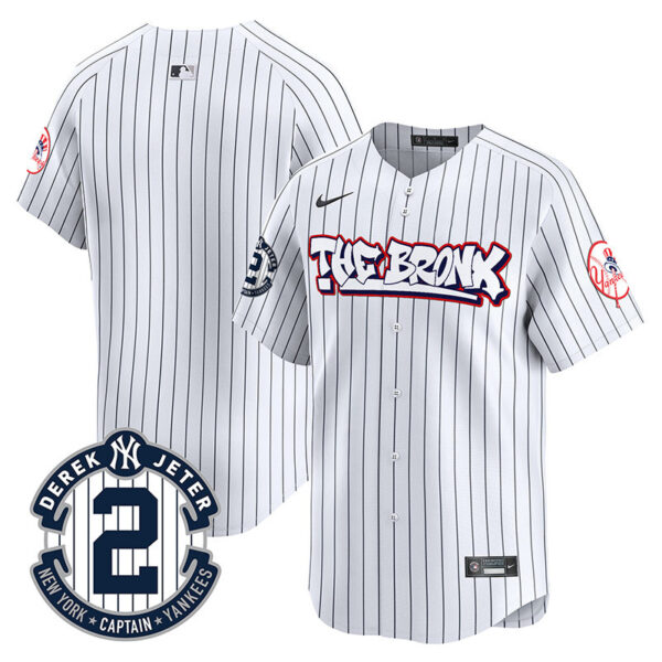 Men's New York Yankees The Bronx Graffiti Vapor Premier Limited Jersey V2 - All Stitched - Image 16