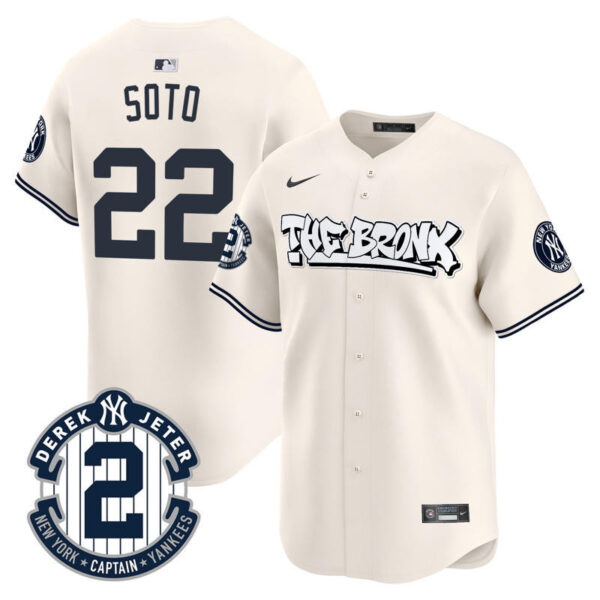 Men's New York Yankees The Bronx Graffiti Vapor Premier Limited Jersey - All Stitched - Image 6