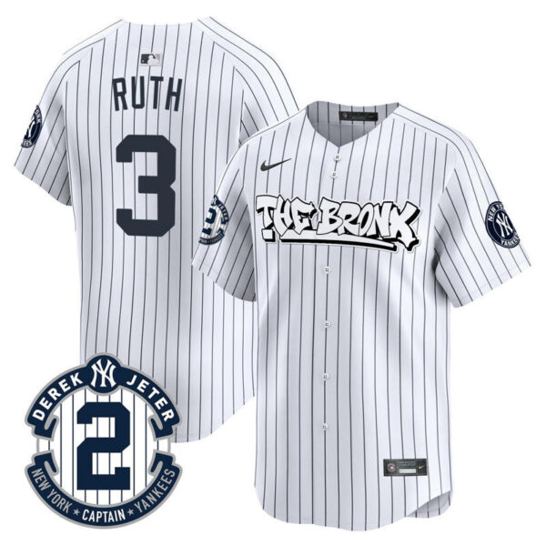Men's New York Yankees The Bronx Graffiti Vapor Premier Limited Jersey - All Stitched - Image 11