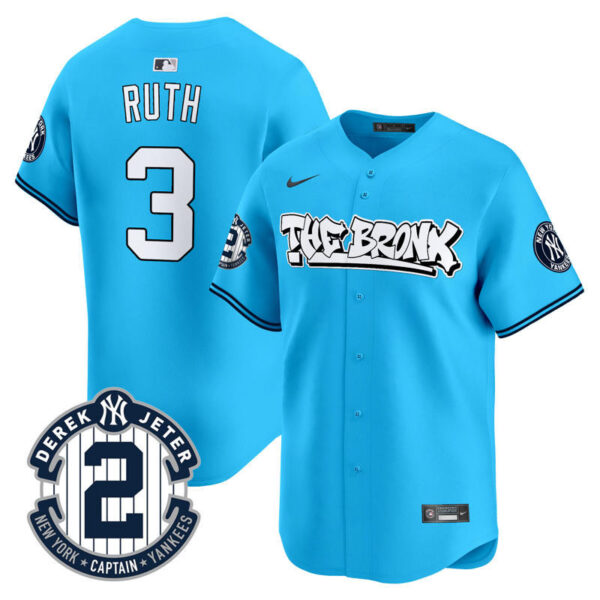 Men's New York Yankees The Bronx Graffiti Vapor Premier Limited Jersey - All Stitched - Image 27