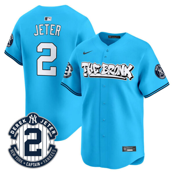 Men's New York Yankees The Bronx Graffiti Vapor Premier Limited Jersey - All Stitched - Image 28
