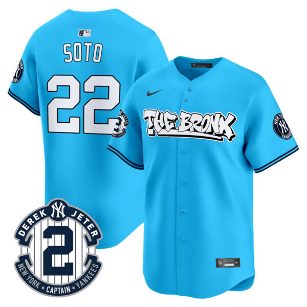 Men's New York Yankees The Bronx Graffiti Vapor Premier Limited Jersey - All Stitched - Image 30