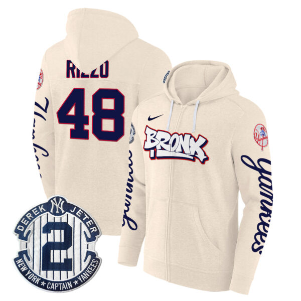 Men's New York Yankees The Bronx Graffiti Zip Hoodie V2 - Stitched - Image 7