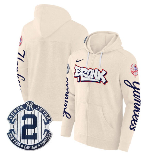 Men's New York Yankees The Bronx Graffiti Zip Hoodie V2 - Stitched - Image 8