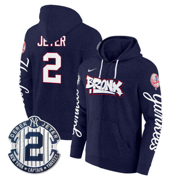 Men's New York Yankees The Bronx Graffiti Zip Hoodie V2 - Stitched - Image 12