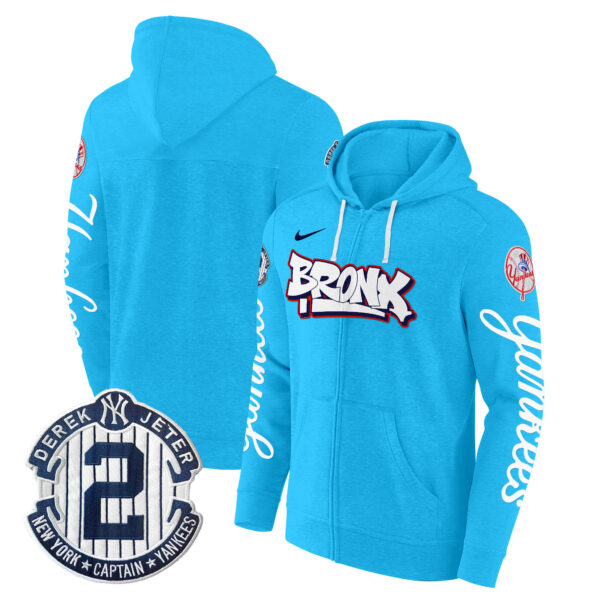 Men's New York Yankees The Bronx Graffiti Zip Hoodie V2 - Stitched - Image 24