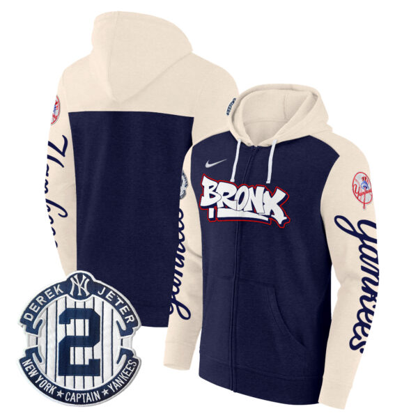 Men's New York Yankees The Bronx Graffiti Zip Hoodie - Stitched - Image 16