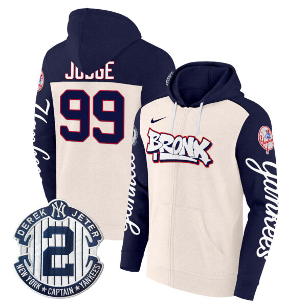 Men's New York Yankees The Bronx Graffiti Zip Hoodie - Stitched
