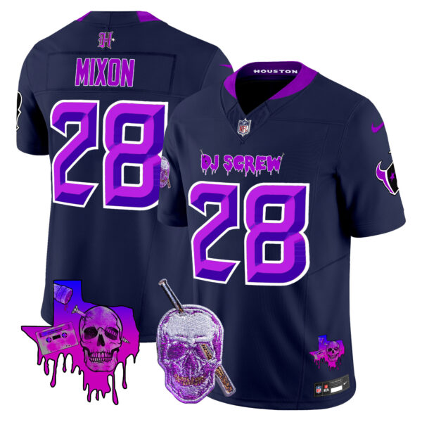 Men's Houston Texans DJ Screw Vapor Limited Jersey - All Stitched - Image 25