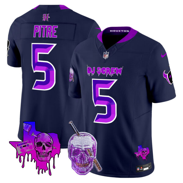 Men's Houston Texans DJ Screw Vapor Limited Jersey - All Stitched - Image 30