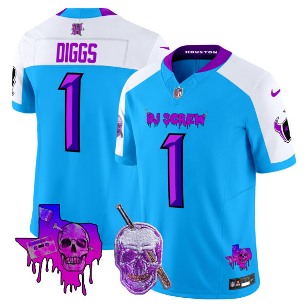 Men's Houston Texans DJ Screw Vapor Limited Jersey - All Stitched - Image 44