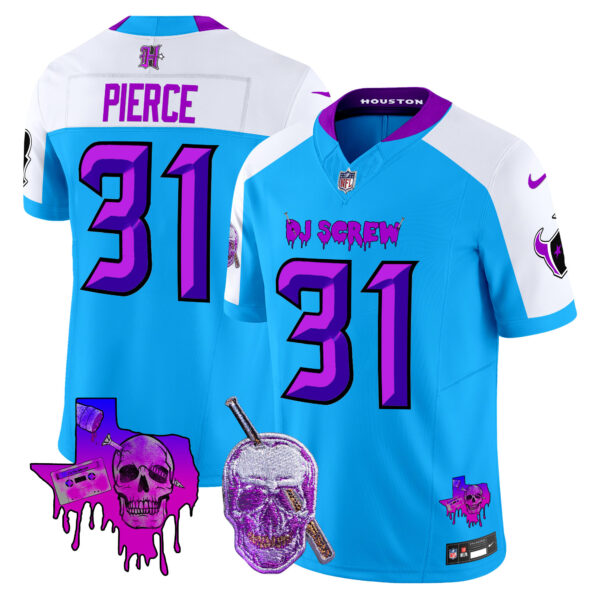 Men's Houston Texans DJ Screw Vapor Limited Jersey - All Stitched - Image 48