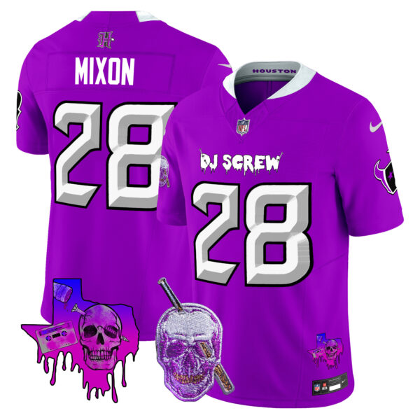 Men's Houston Texans DJ Screw Vapor Limited Jersey - All Stitched - Image 5