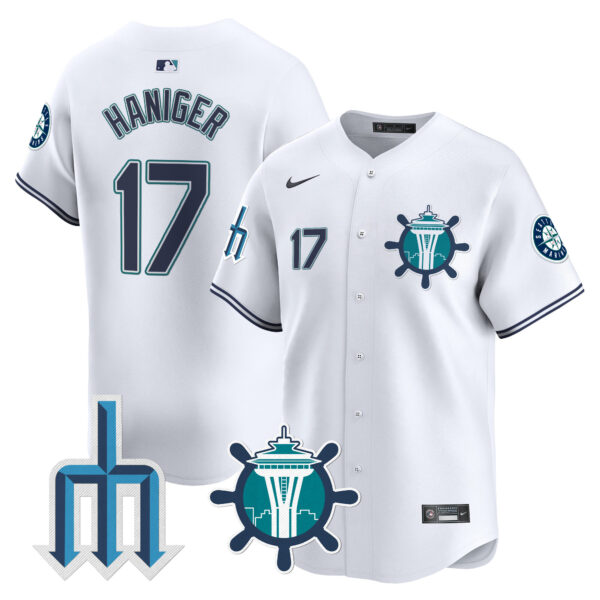 Men's Seattle Mariners Trident Patch Vapor Premier Limited Jersey - All Stitched - Image 3