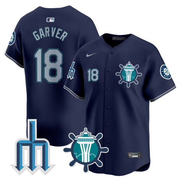Men's Seattle Mariners Trident Patch Vapor Premier Limited Jersey - All Stitched - Image 14