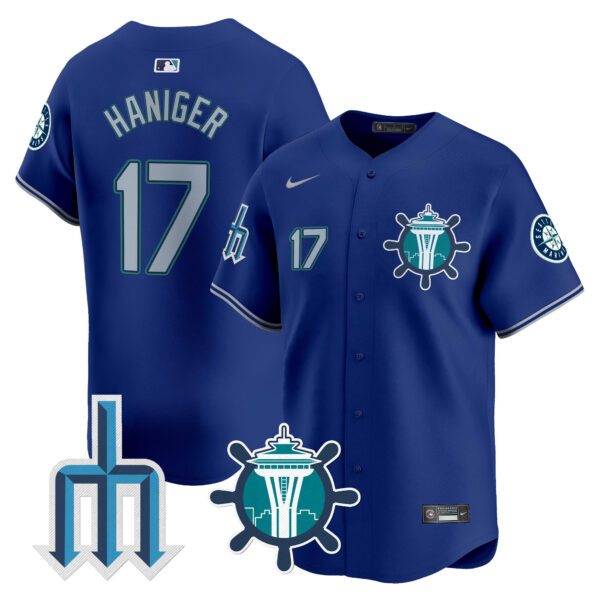 Men's Seattle Mariners Trident Patch Vapor Premier Limited Jersey - All Stitched - Image 19