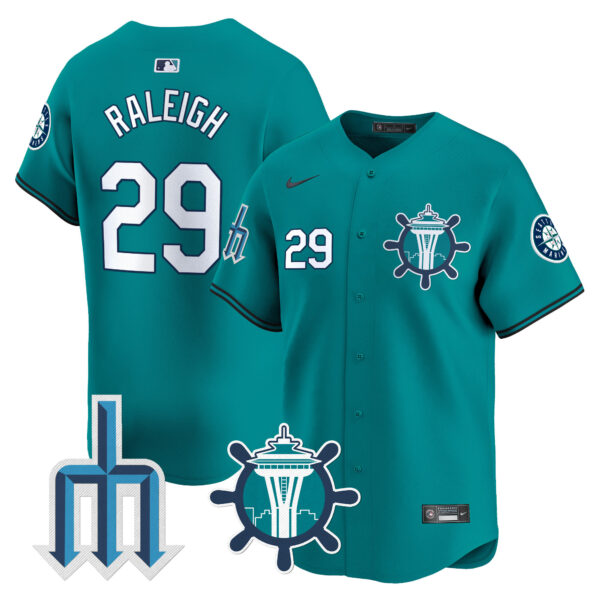 Men's Seattle Mariners Trident Patch Vapor Premier Limited Jersey - All Stitched - Image 26