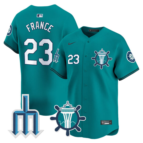 Men's Seattle Mariners Trident Patch Vapor Premier Limited Jersey - All Stitched - Image 28