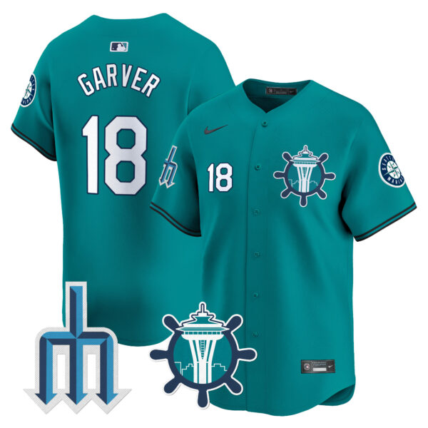 Men's Seattle Mariners Trident Patch Vapor Premier Limited Jersey - All Stitched - Image 30