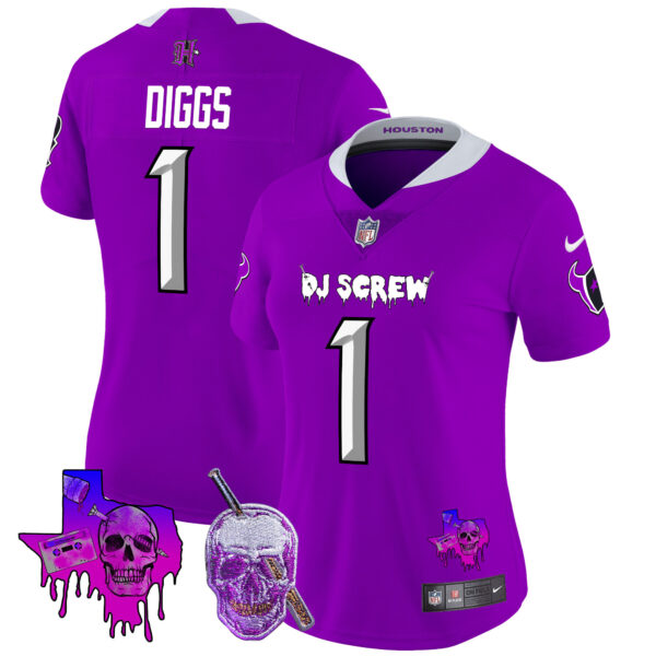 Women's Houston Texans DJ Screw Vapor Limited Jersey - All Stitched - Image 3