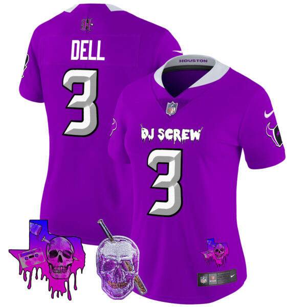Women's Houston Texans DJ Screw Vapor Limited Jersey - All Stitched - Image 5