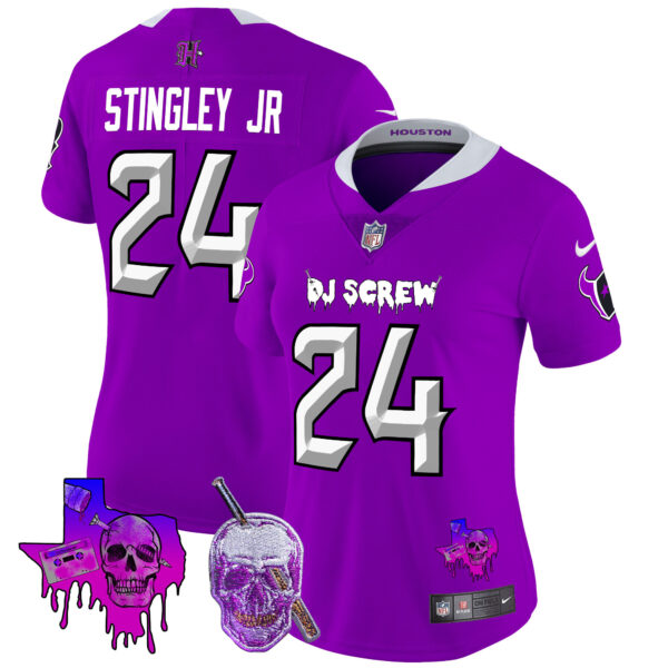 Women's Houston Texans DJ Screw Vapor Limited Jersey - All Stitched - Image 6