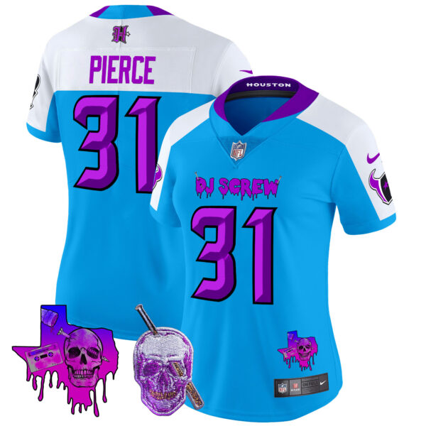 Women's Houston Texans DJ Screw Vapor Limited Jersey - All Stitched - Image 43