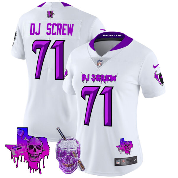 Women's Houston Texans DJ Screw Vapor Limited Jersey - All Stitched - Image 46