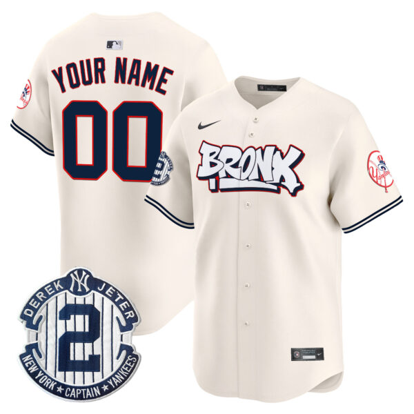 Unisex New York Yankees The Bronx Graffiti Vapor Premier Limited Custom Jersey V4 - All Stitched - Image 3