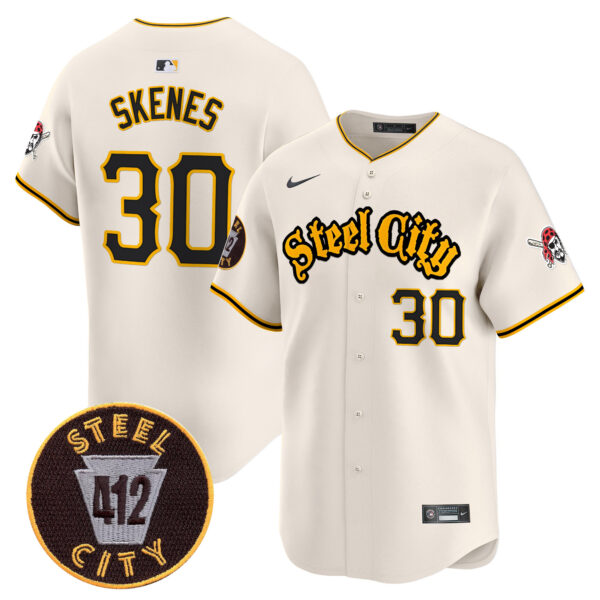 Men's Pittsburgh Pirates 412 Patch Vapor Premier Limited Jersey - All Stitched - Image 13