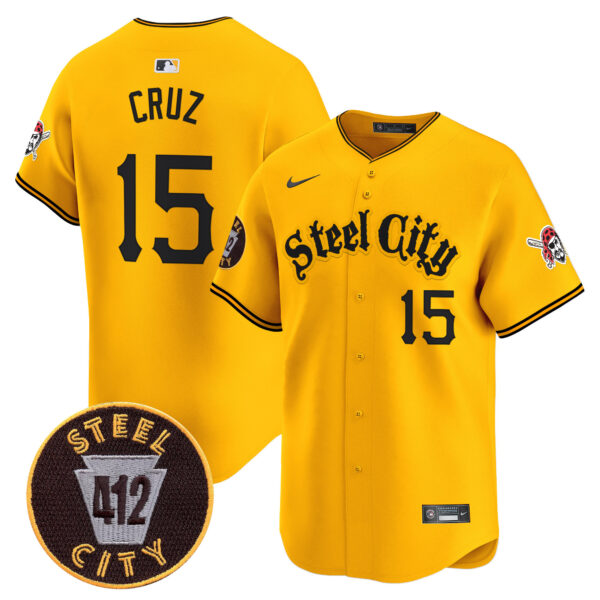 Men's Pittsburgh Pirates 412 Patch Vapor Premier Limited Jersey - All Stitched - Image 22