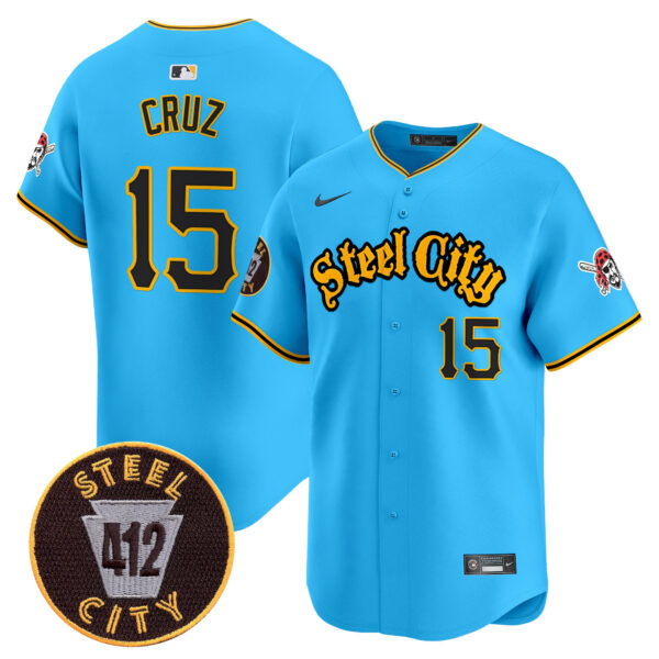 Men's Pittsburgh Pirates 412 Patch Vapor Premier Limited Jersey - All Stitched - Image 28