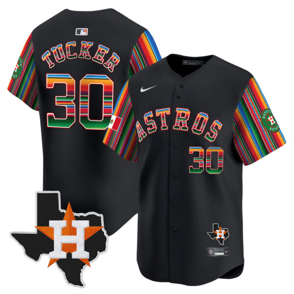 Men's Astros Mexico Texas Patch Vapor Premier Limited Jersey V5 - All Stitched - Image 7