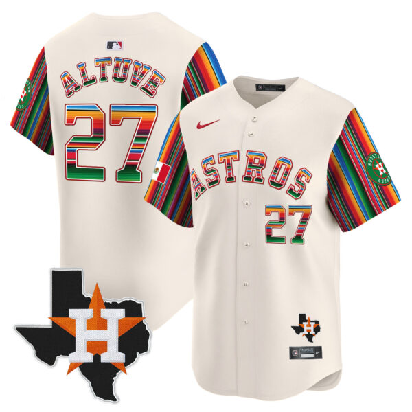 Men's Astros Mexico Texas Patch Vapor Premier Limited Jersey V5 - All Stitched - Image 46