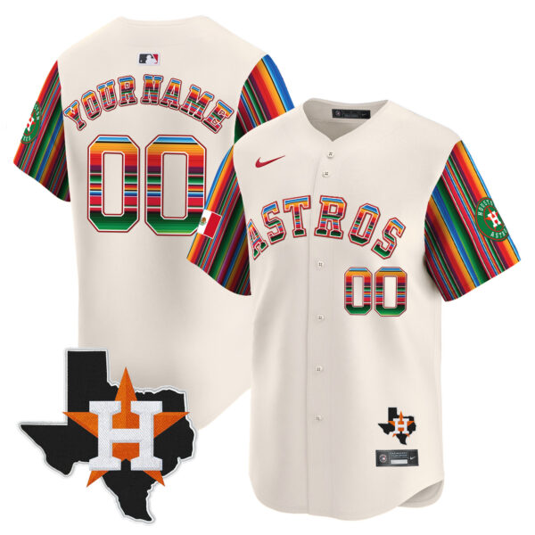 Astros Mexico Texas Patch Vapor Premier Limited Custom Jersey V5 - All Stitched - Image 6