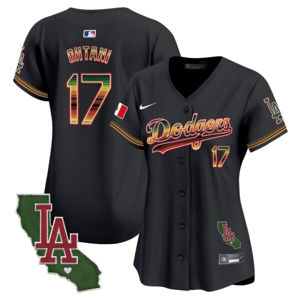 Women's Dodgers Mexico Traditional Style Vapor Premier Limited Jersey - All Stitched - Image 18