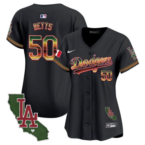Women's Dodgers Mexico Traditional Style Vapor Premier Limited Jersey - All Stitched - Image 20