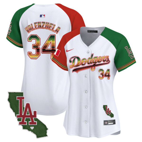 Women's Dodgers Mexico Traditional Style Vapor Premier Limited Jersey - All Stitched - Image 25