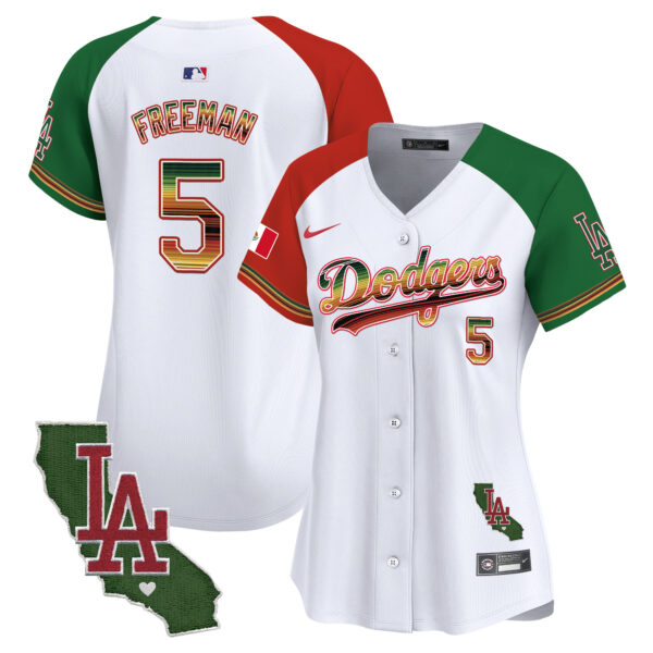Women's Dodgers Mexico Traditional Style Vapor Premier Limited Jersey - All Stitched - Image 29