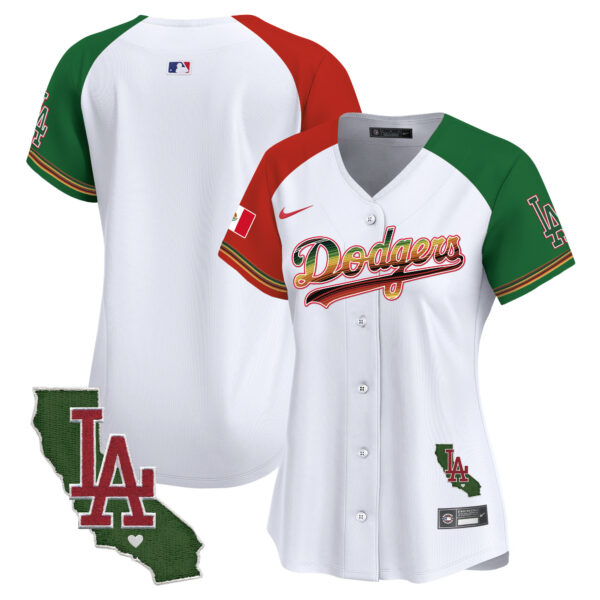 Women's Dodgers Mexico Traditional Style Vapor Premier Limited Jersey - All Stitched - Image 32