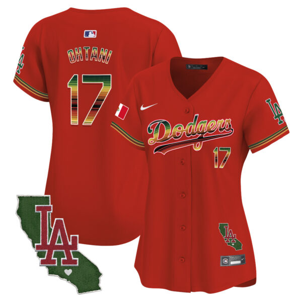 Women's Dodgers Mexico Traditional Style Vapor Premier Limited Jersey - All Stitched - Image 42
