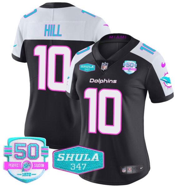 Women's Dolphins "Miami Vice" Vapor Limited Jersey V2 - All Stitched - Image 3