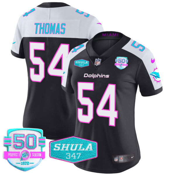 Women's Dolphins "Miami Vice" Vapor Limited Jersey V2 - All Stitched - Image 6