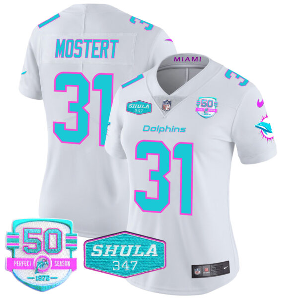 Women's Dolphins "Miami Vice" Vapor Limited Jersey V2 - All Stitched - Image 28