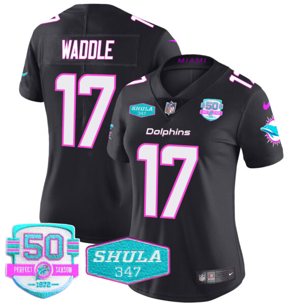 Women's Dolphins "Miami Vice" Vapor Limited Jersey V2 - All Stitched - Image 34