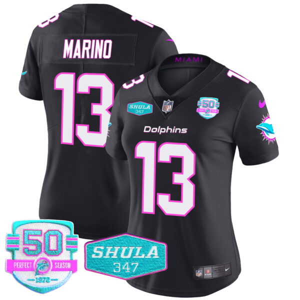 Women's Dolphins "Miami Vice" Vapor Limited Jersey V2 - All Stitched - Image 37