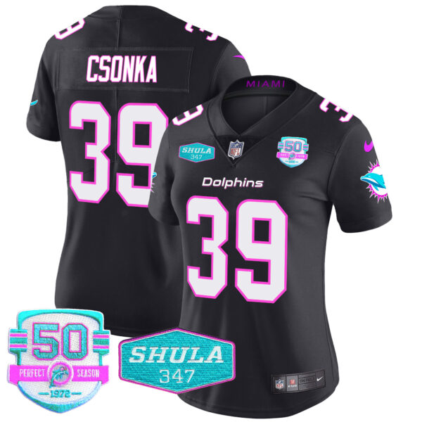 Women's Dolphins "Miami Vice" Vapor Limited Jersey V2 - All Stitched - Image 39