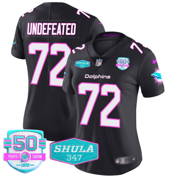 Women's Dolphins "Miami Vice" Vapor Limited Jersey V2 - All Stitched - Image 40