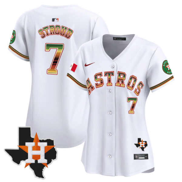 Women's Houston Astros Mexico Traditional Style Vapor Premier Limited Jersey - All Stitched - Image 12